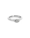 Diamond Select Cuts 0.06 Ct. Tw. Diamond Silver Ring In Silver