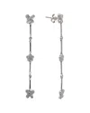 Diamond Select Cuts 0.07 Ct. Tw. Diamond Silver Earrings In Metallic