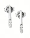 Diamond Select Cuts 0.08 Ct. Tw. Diamond 14k Earrings In Silver