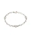 Diamond Select Cuts 0.08 Ct. Tw. Diamond Silver Bracelet In Silver