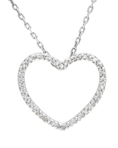 Diamond Select Cuts 0.08 Ct. Tw. Diamond Silver Necklace In Metallic