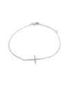 Diamond Select Cuts 0.09 Ct. Tw. Diamond 14k Bracelet In Metallic