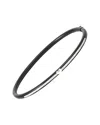 Diamond Select Cuts 0.09 Ct. Tw. Diamond Silver Bangle In Black