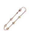 Diamond Select Cuts 0.09 Ct. Tw. Diamond Silver Bracelet In Gold