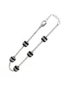 Diamond Select Cuts 0.09 Ct. Tw. Diamond Silver Bracelet In Metallic