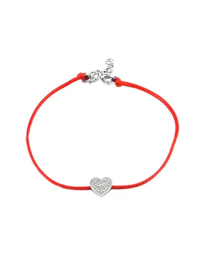 Diamond Select Cuts 0.10 Ct. Tw. Diamond 14k Bracelet In Red