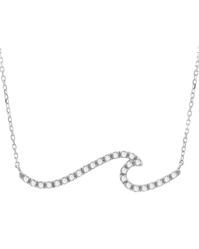 Diamond Select Cuts 0.10 Ct. Tw. Diamond 14k Necklace In Metallic
