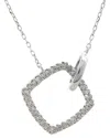 Diamond Select Cuts 0.10 Ct. Tw. Diamond 14k Necklace In Silver