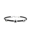 Diamond Select Cuts 0.10 Ct. Tw. Diamond Silver Bangle In Black