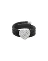Diamond Select Cuts 0.10 Ct. Tw. Diamond Silver Ring In Black