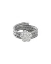 Diamond Select Cuts 0.10 Ct. Tw. Diamond Silver Ring In Metallic
