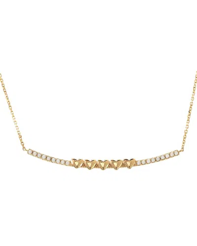 Diamond Select Cuts 0.11 Ct. Tw. Diamond 14k Necklace In Gold