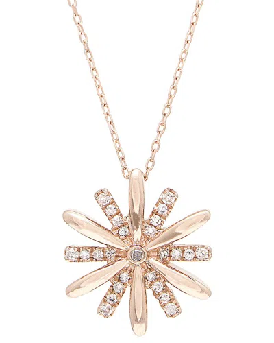 Diamond Select Cuts 0.12 Ct. Tw. Diamond 14k Rose Gold Necklace