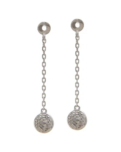 Diamond Select Cuts 0.14 Ct. Tw. Diamond Silver Earring Jackets In Metallic