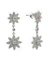 Diamond Select Cuts 0.15 Ct. Tw. Diamond Silver Earrings In Metallic
