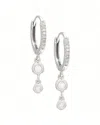 Diamond Select Cuts 0.18 Ct. Tw. Diamond 14k Earrings In Silver