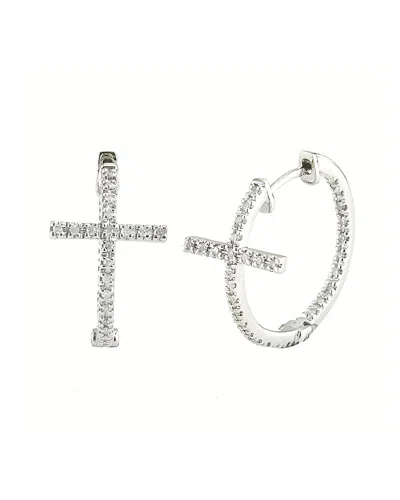 DIAMOND SELECT CUTS 0.18 CT. TW. DIAMOND SILVER EARRINGS
