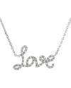 Diamond Select Cuts 0.18 Ct. Tw. Diamond Silver Necklace In Metallic