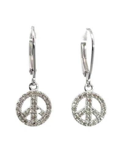 DIAMOND SELECT CUTS 0.27 CT. TW. DIAMOND SILVER EARRINGS