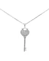 Diamond Select Cuts 0.50 Ct. Tw. Diamond & White Topaz Silver Necklace In Silver