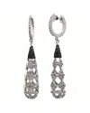 Diamond Select Cuts 1.36 Ct. Tw. Diamond & White Topaz Silver Earrings In Metallic