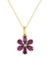 Diamond Select Cuts 14k 0.01 Ct. Tw. Diamond Flower Necklace