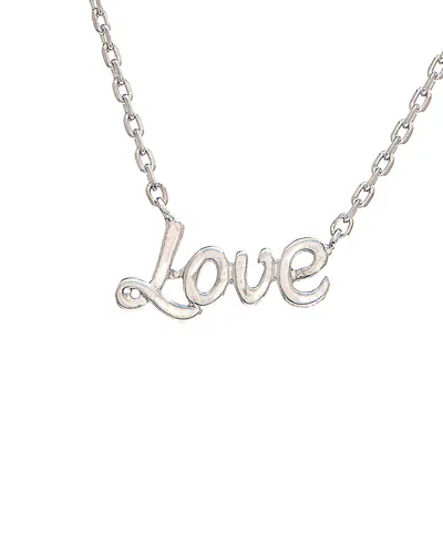 Diamond Select Cuts 14k 0.02 Ct. Tw. Diamond Love Necklace