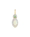 Diamond Select Cuts 14k 0.07 Ct. Tw. Diamond & Gemstone Pendant In Gold