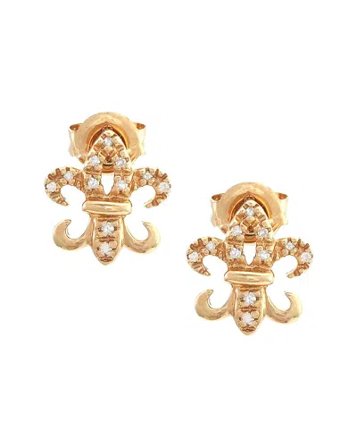 Diamond Select Cuts 14k 0.07 Ct. Tw. Diamond Earrings In Gold