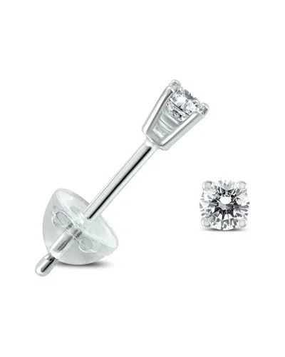 Diamond Select Cuts 14k 0.08 Ct. Tw. Diamond Earrings In Metallic