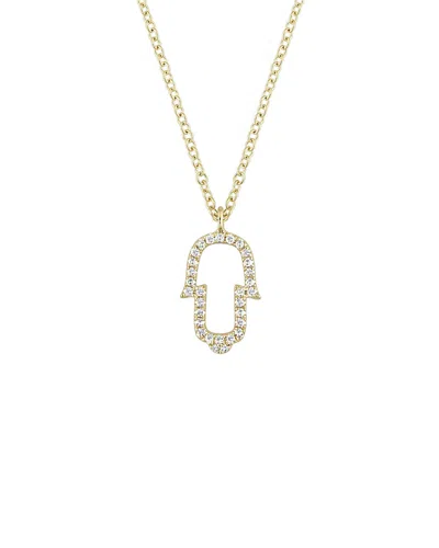 Diamond Select Cuts 14k 0.09 Ct. Tw. Diamond Necklace In Gold