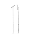 Diamond Select Cuts 14k 0.09 Ct. Tw. Diamond Threader Earrings In Silver