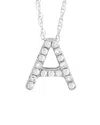 Diamond Select Cuts 14k 0.1 Ct. Tw. Diamond Initial Necklace