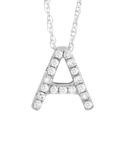 DIAMOND SELECT CUTS 14K 0.1 CT. TW. DIAMOND INITIAL NECKLACE
