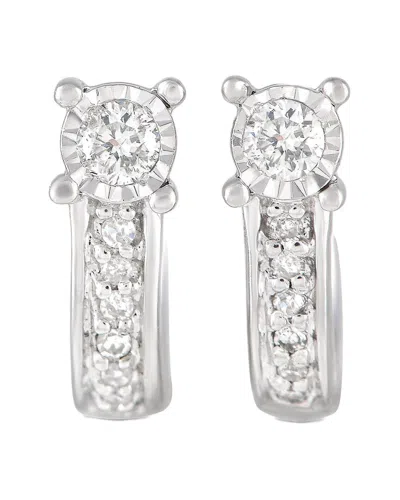 Diamond Select Cuts 14k 0.10 Ct. Tw. Diamond Earrings In Metallic
