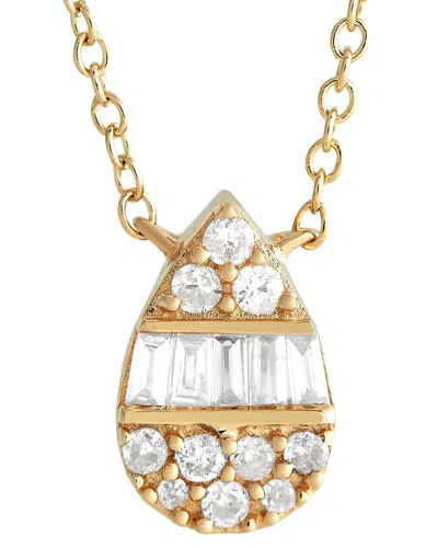 Diamond Select Cuts 14k 0.10 Ct. Tw. Diamond Necklace In Gold
