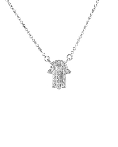 Diamond Select Cuts 14k 0.10 Ct. Tw. Diamond Necklace In Metallic
