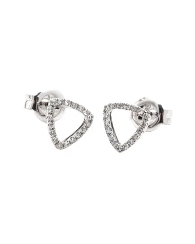 DIAMOND SELECT CUTS 14K 0.11 CT. TW. DIAMOND TRIANGLE EARRINGS