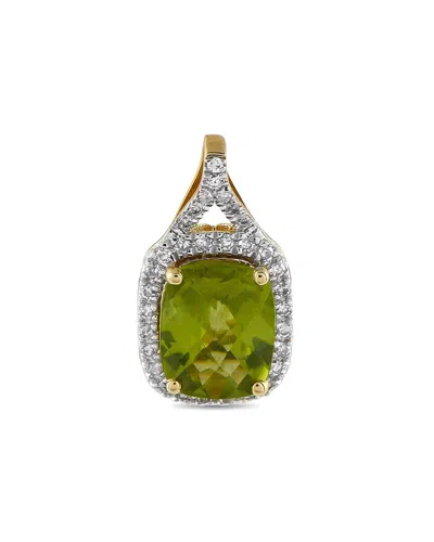 DIAMOND SELECT CUTS DIAMOND SELECT CUTS 14K 0.13 CT. TW. DIAMOND & PERIDOT PENDANT