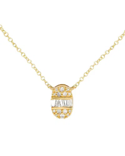 Diamond Select Cuts 14k 0.13 Ct. Tw. Diamond Necklace In Gold