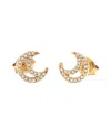 Diamond Select Cuts 14k 0.14 Ct. Tw. Diamond Moon Earrings