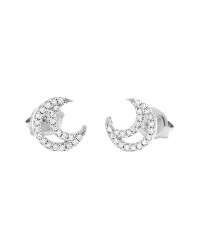 DIAMOND SELECT CUTS 14K 0.14 CT. TW. DIAMOND MOON EARRINGS