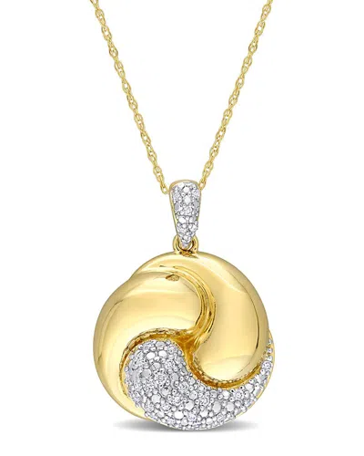 Diamond Select Cuts 14k 0.15 Ct. Tw. Diamond Love Knot Pendant