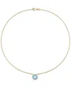 Diamond Select Cuts 14k 0.16 Ct. Tw. Diamond Evil Eye Necklace