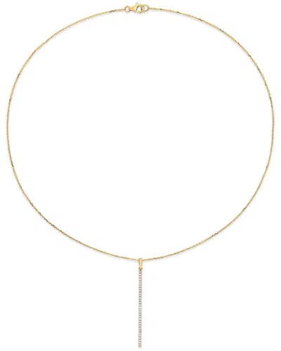 Diamond Select Cuts 14k 0.16 Ct. Tw. Diamond Necklace In Gray