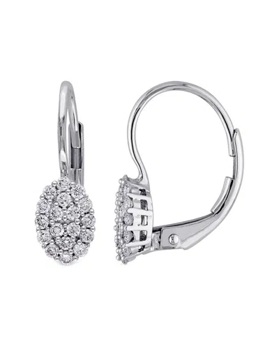 Diamond Select Cuts 14k 0.20 Ct. Tw. Diamond Drop Earrings In Metallic