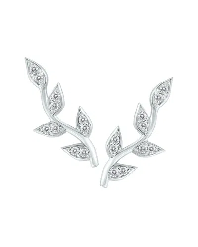 Diamond Select Cuts 14k 0.20 Ct. Tw. Diamond Earrings In Metallic
