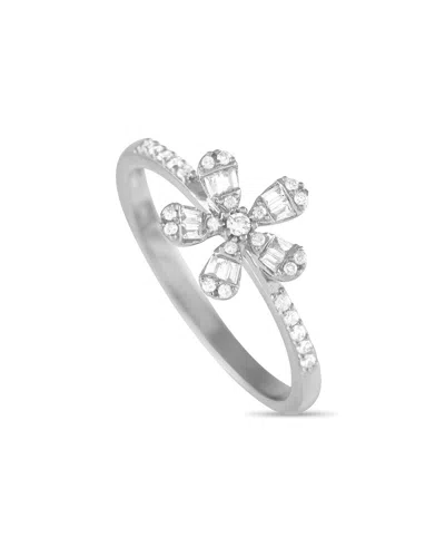 Diamond Select Cuts 14k 0.20 Ct. Tw. Diamond Flower Ring In White