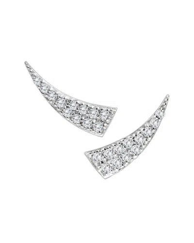 Diamond Select Cuts 14k 0.24 Ct. Tw. Diamond Earrings In Silver