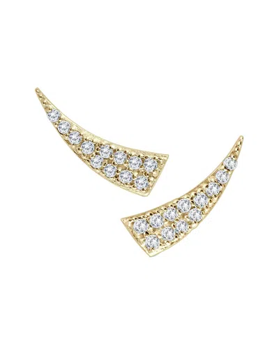 Diamond Select Cuts 14k 0.24 Ct. Tw. Diamond Earrings In Green